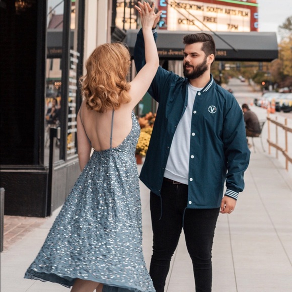 ASOS Blue midi Dress - Picture 3 of 6